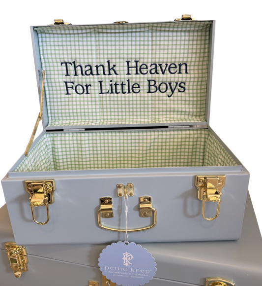 Thank Heaven for Little Boys Keepsake Trunk