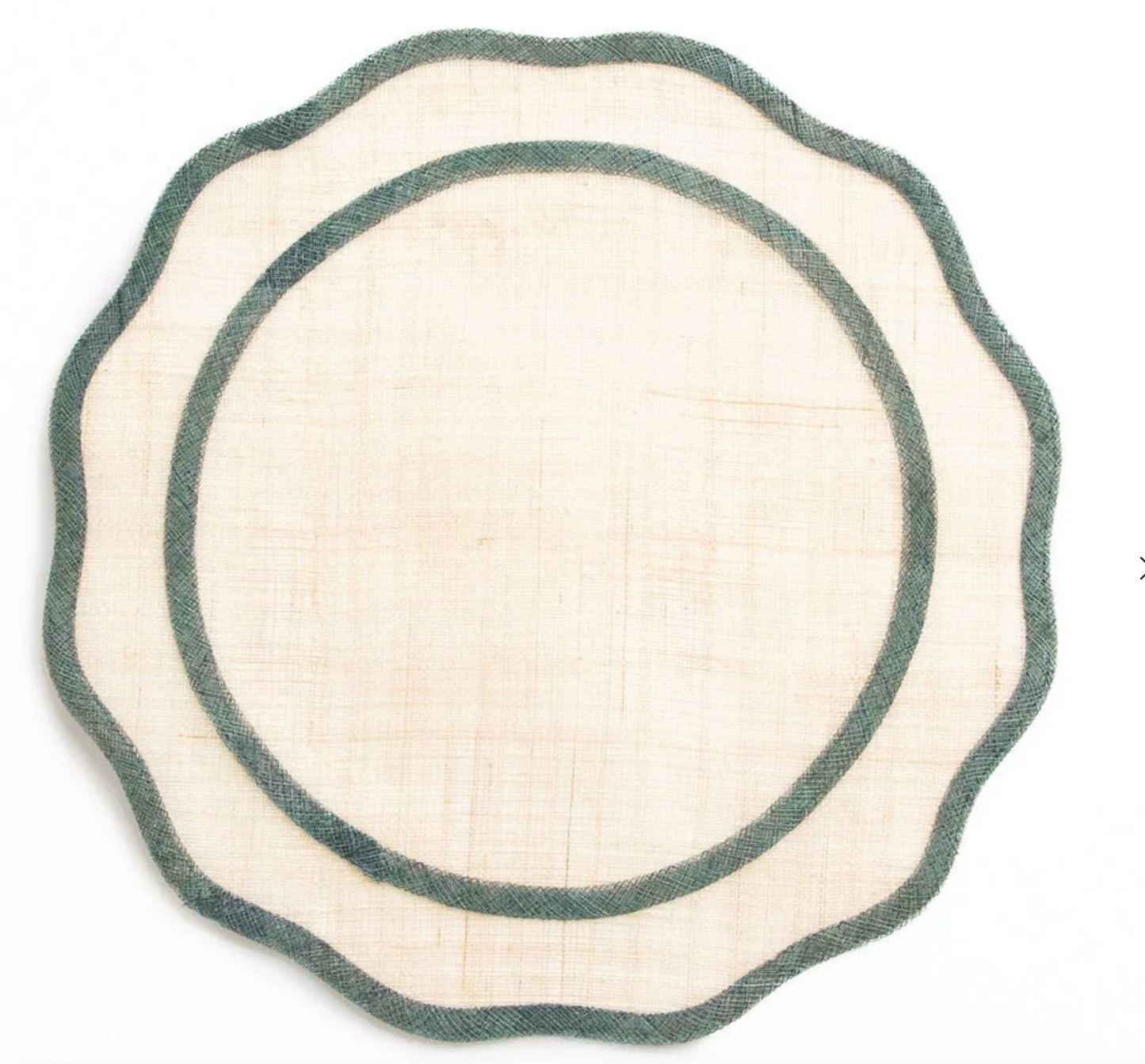 Scalloped Woven Placemats S/4