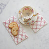 Pink Lattice Guest Napkin