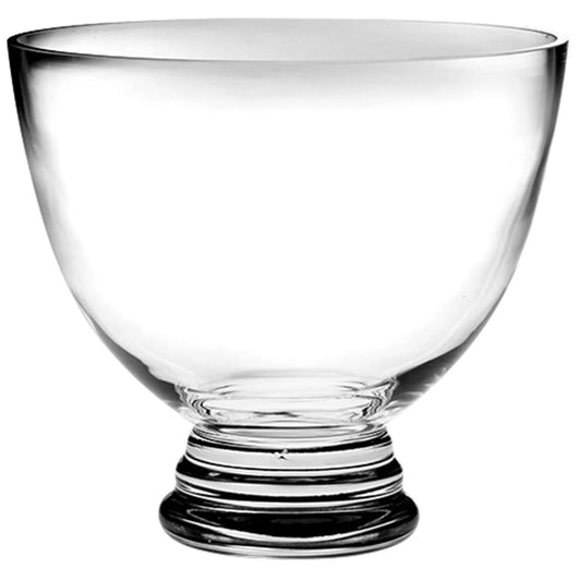 Large Clear Footed Bowl