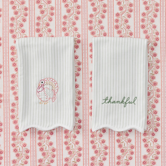 Fall Scalloped Kitchen Towel