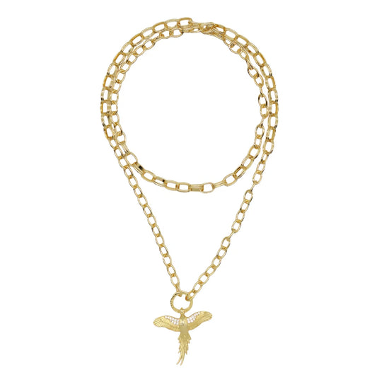 Pheasant Statement Necklace