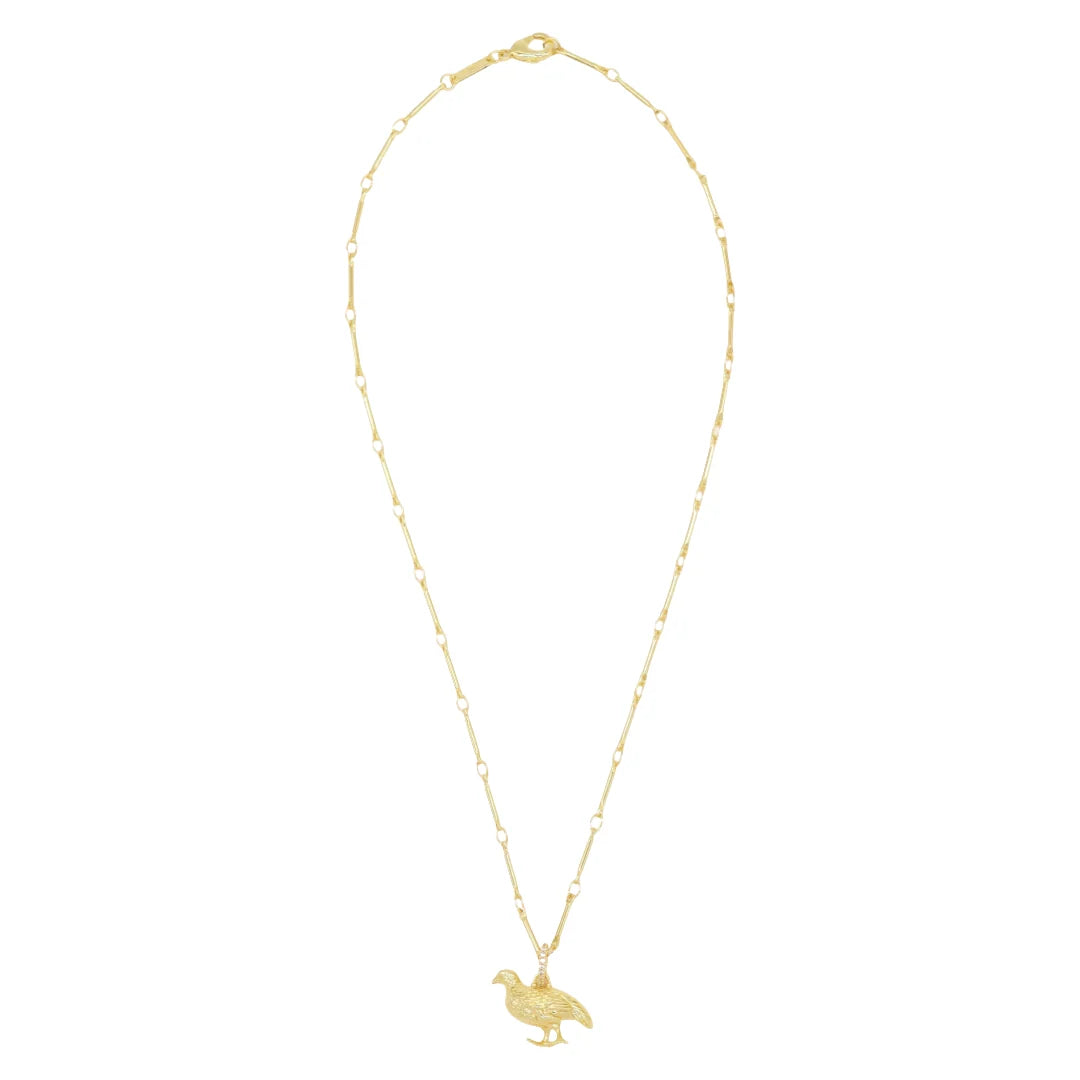 Quail Pendant Necklace