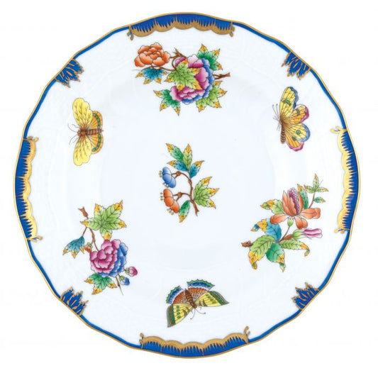 Queen Victoria Multicolor Dessert Plate