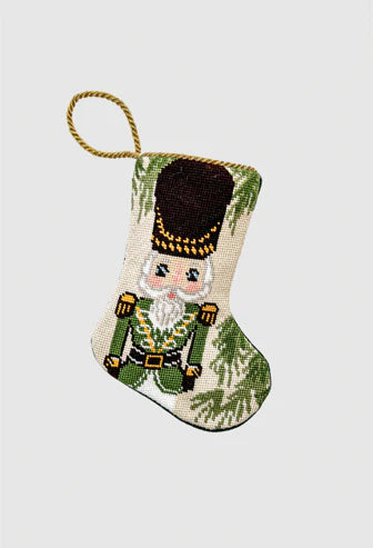 Vietri Nutcracker Green Stocking