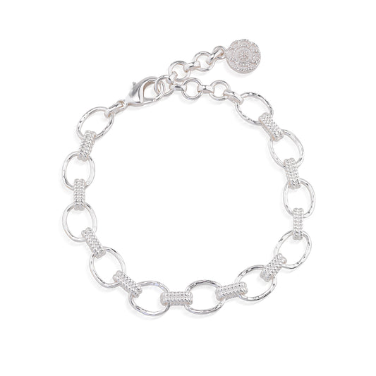 Cleopatra Small Link Bracelet - Silver