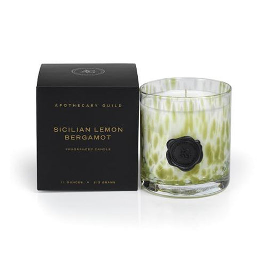 Lemon Peel Opal Glass Candle in Gift Box