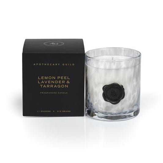 Lemon Peel Opal Glass Mini Candle in Gift Box