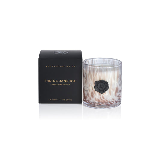 Rio de Janeiro Opal Glass Mini Candle in Gift Box