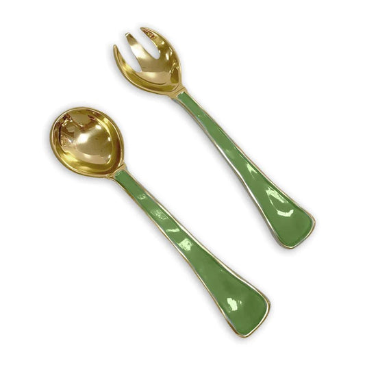 Encanto Soho Salad Servers Green