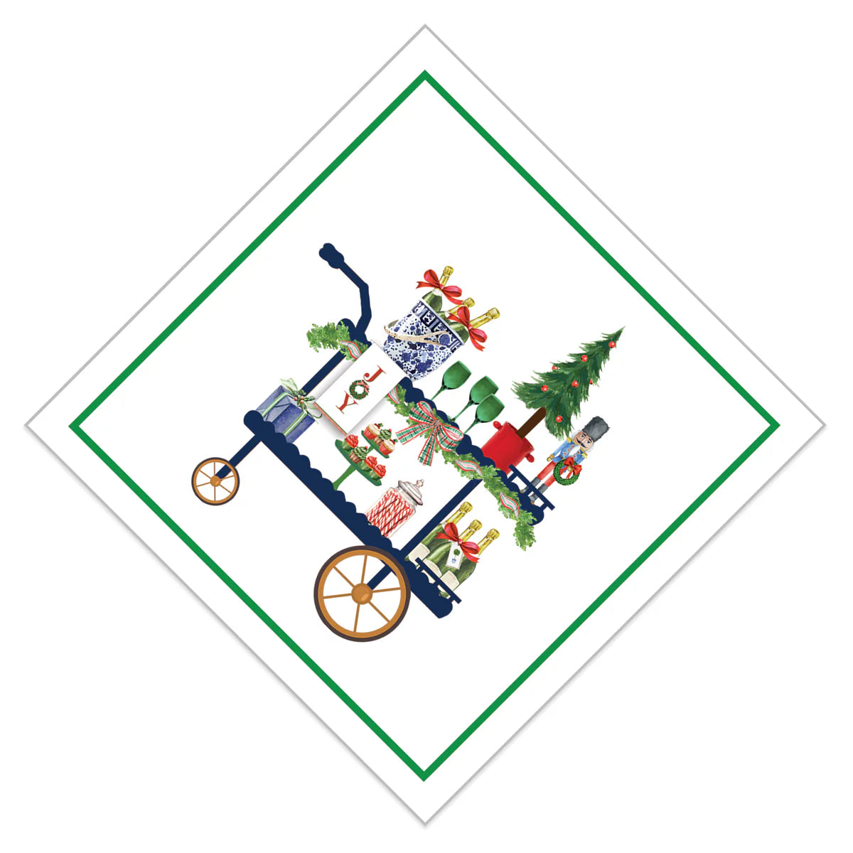 Christmas Bar Cart Cocktail Napkins