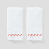 Wave Embroidered Hand Towels (pair)