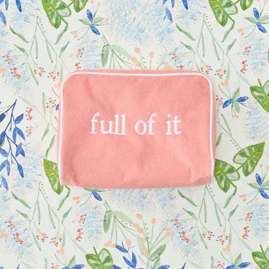 Large Toiletry Bag- Coral