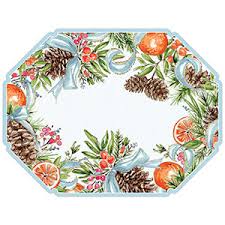 Christmas Citrus Pine Cones Placemats