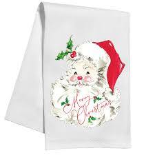 Kitchen Towel Red Santa