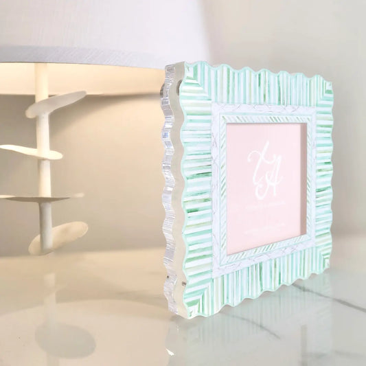 Acrylic Green + White Magnetic Frame