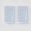 White Stitched on Hand Towel (Pair)