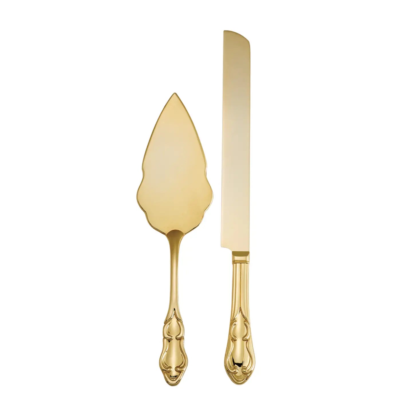 Gold Cake Knife Set