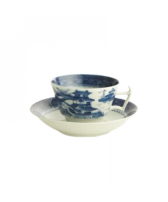 Blue Canton Cup & Saucer