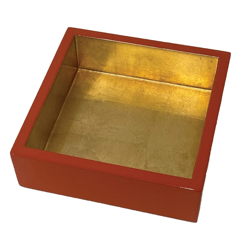 Orange & Gold Cocktail Napkin Holder