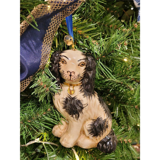 Small Black Staffordshire Ornament