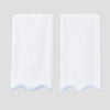 Light Blue Scallop Hand Towel