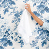 Light Blue Scallop Hand Towel