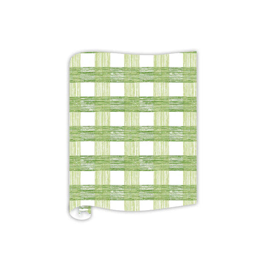 Green Gin Lane Plaid Table Runner