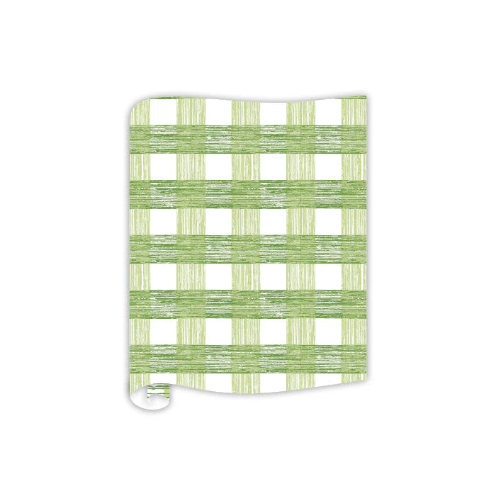 Green Gin Lane Plaid Table Runner