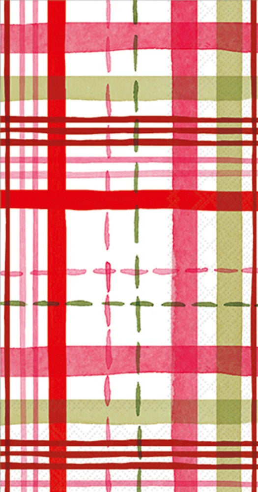 Merry Berry Plaid Guest Napkins