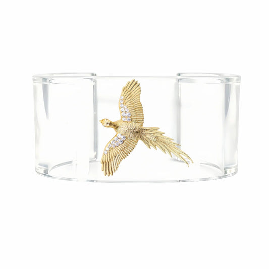 Pheasant Acrylic Cuff Bracelet
