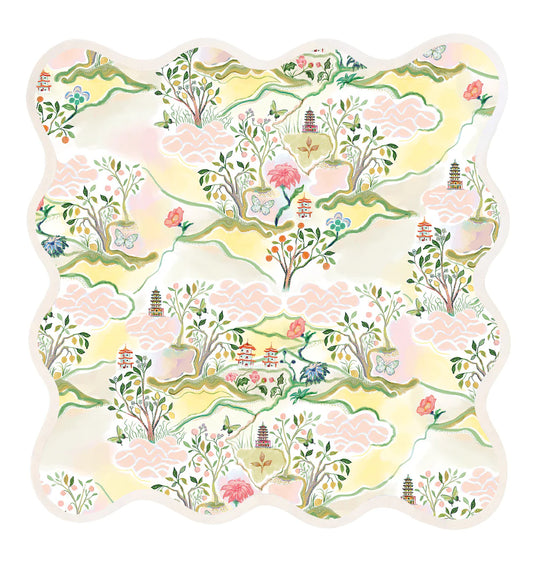 Pagoda Scallop Placemat S/4