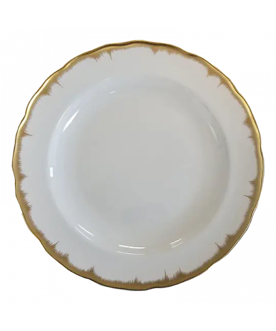 Chelsea Feather Gold Dinner Plate