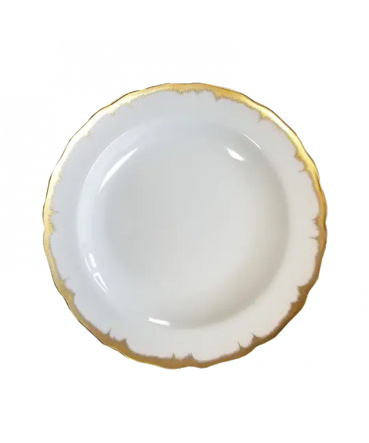 Chelsea Feather Gold Dessert Plate