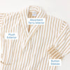 Sand Parker Plush Long Patterned Robe