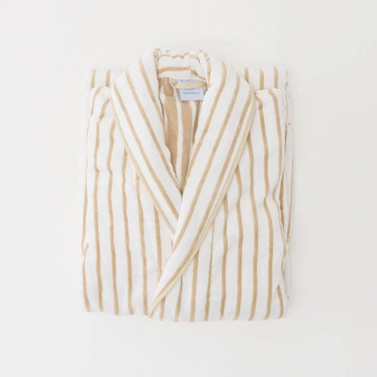 Sand Parker Plush Long Patterned Robe