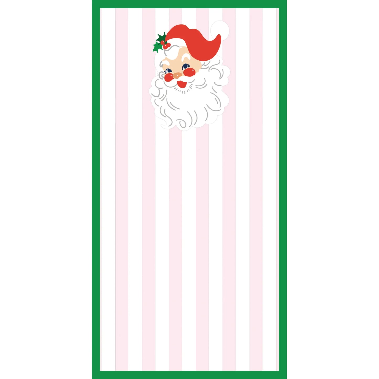 Santa Striped Notepad
