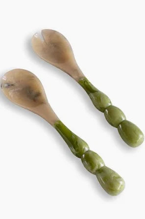 Green Resin Rio Salad Servers