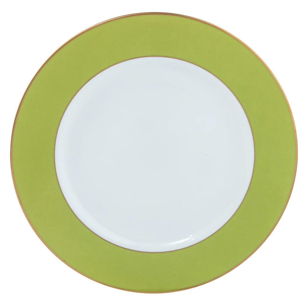 Apple Green & Gold Dinner Plate