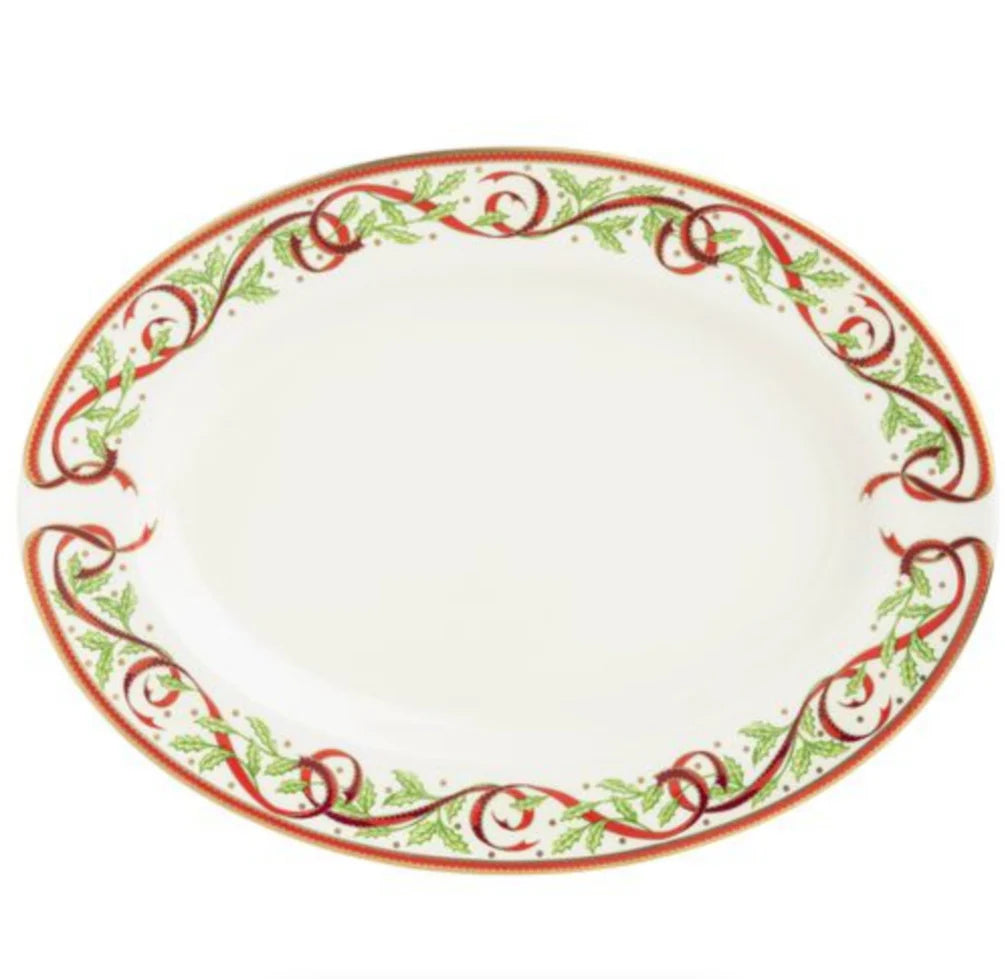 Winter Festival Oval Platter